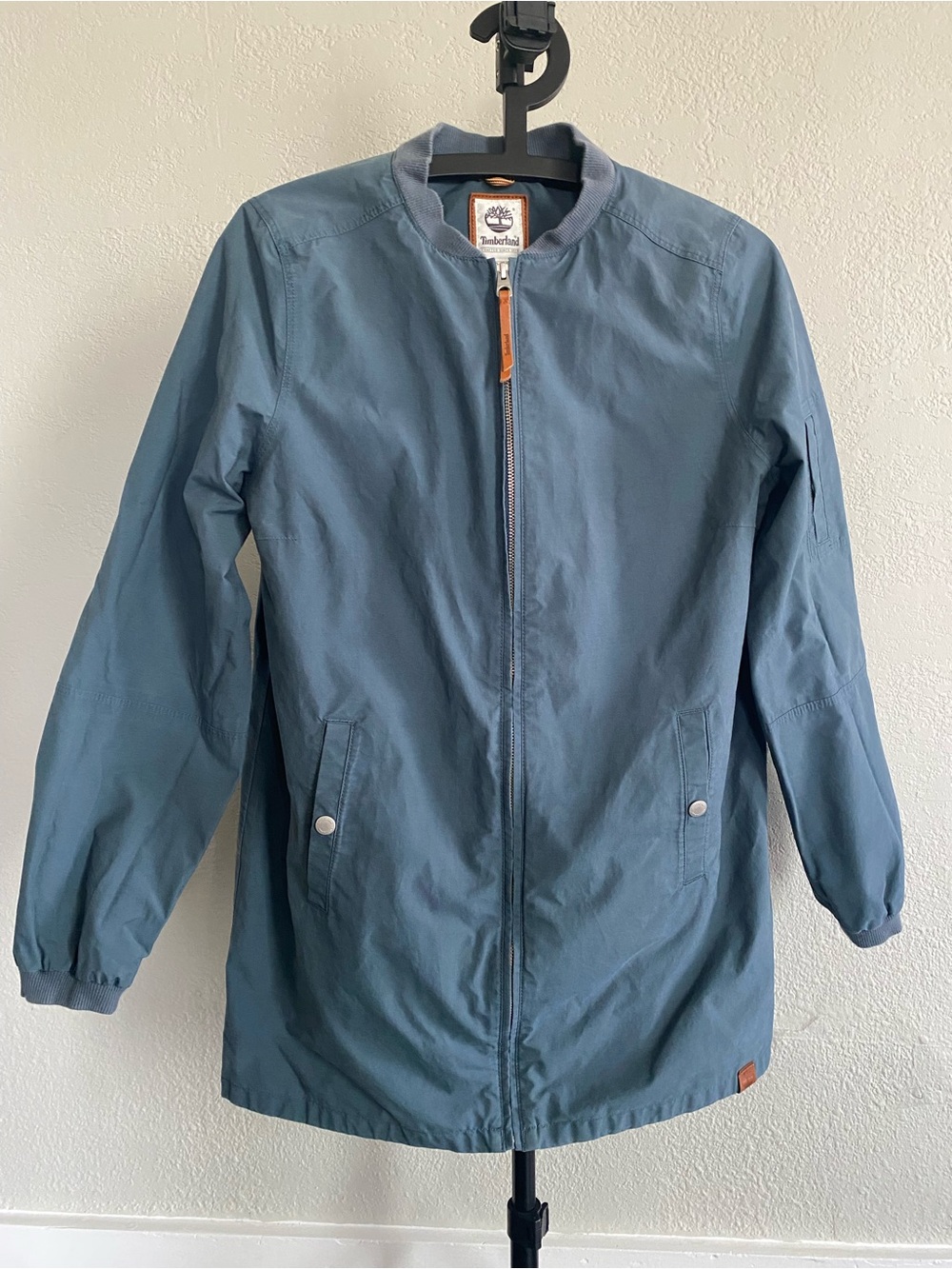 Timberland Women’s waterproof zip up Slate Blue Raincoat